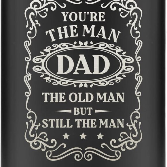 Stainless Steel Flask for Dad 🖤You're The Man - Picture 2 of 5